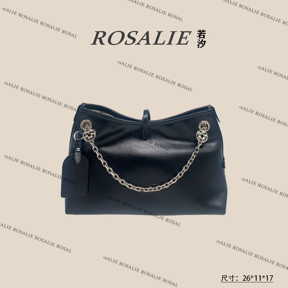  【若汐Rosalie】SKL-7578-黑色轻奢小众时尚百搭女士包包
