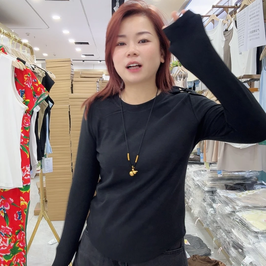 棉黑灰色磨毛打底衣80斤到145斤