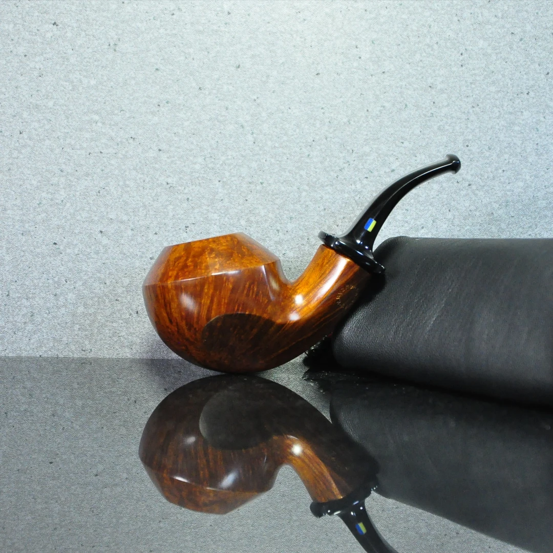 乌克兰Valery Ryzhenko瓦莱里烟斗 自由式石楠根多面体斗牛犬包邮