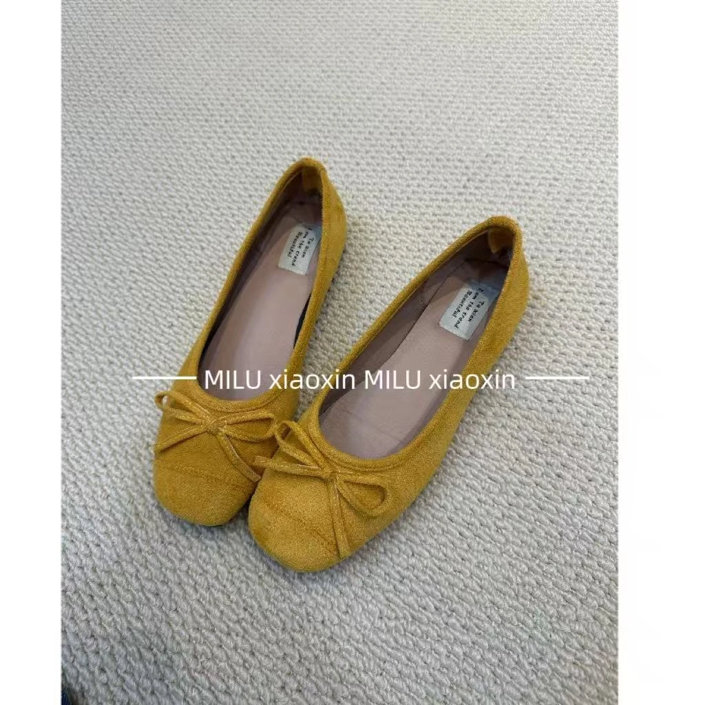 【MILU】洋气平头蝴蝶结装饰玛丽珍鞋 1095