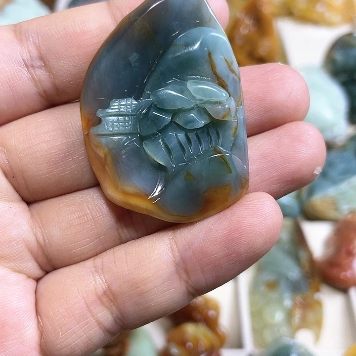 岫玉吊坠(不含链)未镶嵌