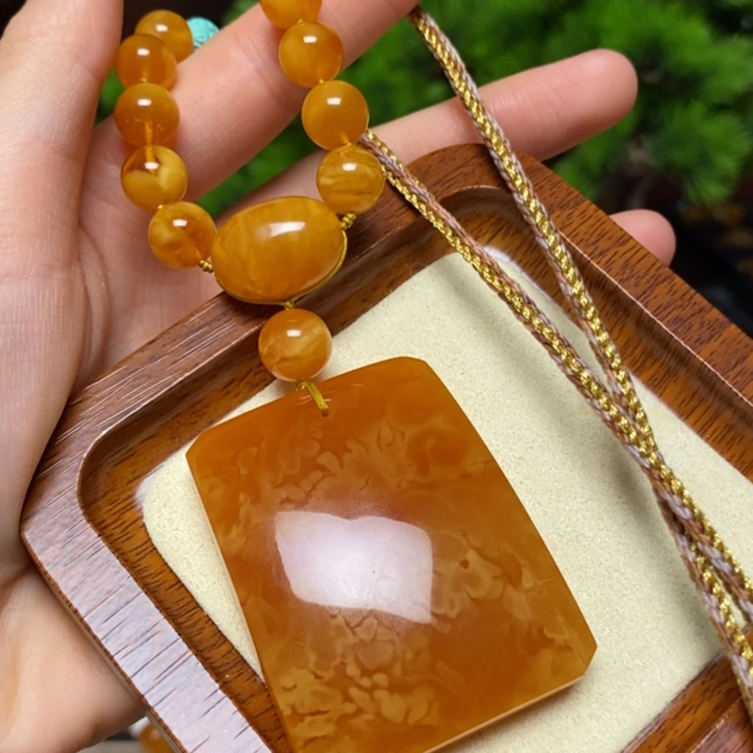 【闪购商品】蜜蜡颈饰未镶嵌项链