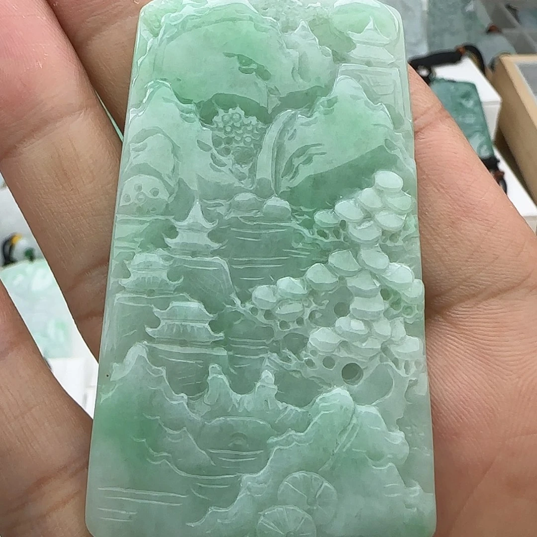 颈饰未镶嵌翡翠翡翠