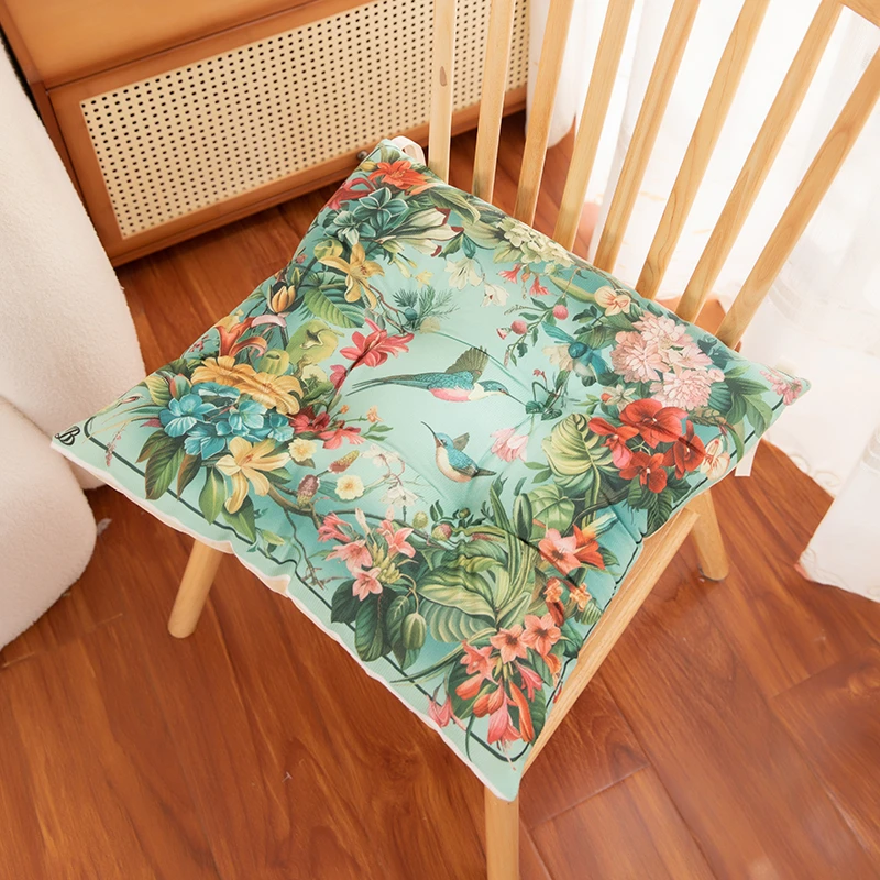 民族柿子葡萄毛绒坐垫办公室学生宿舍久坐加厚椅子榻榻米屁股垫