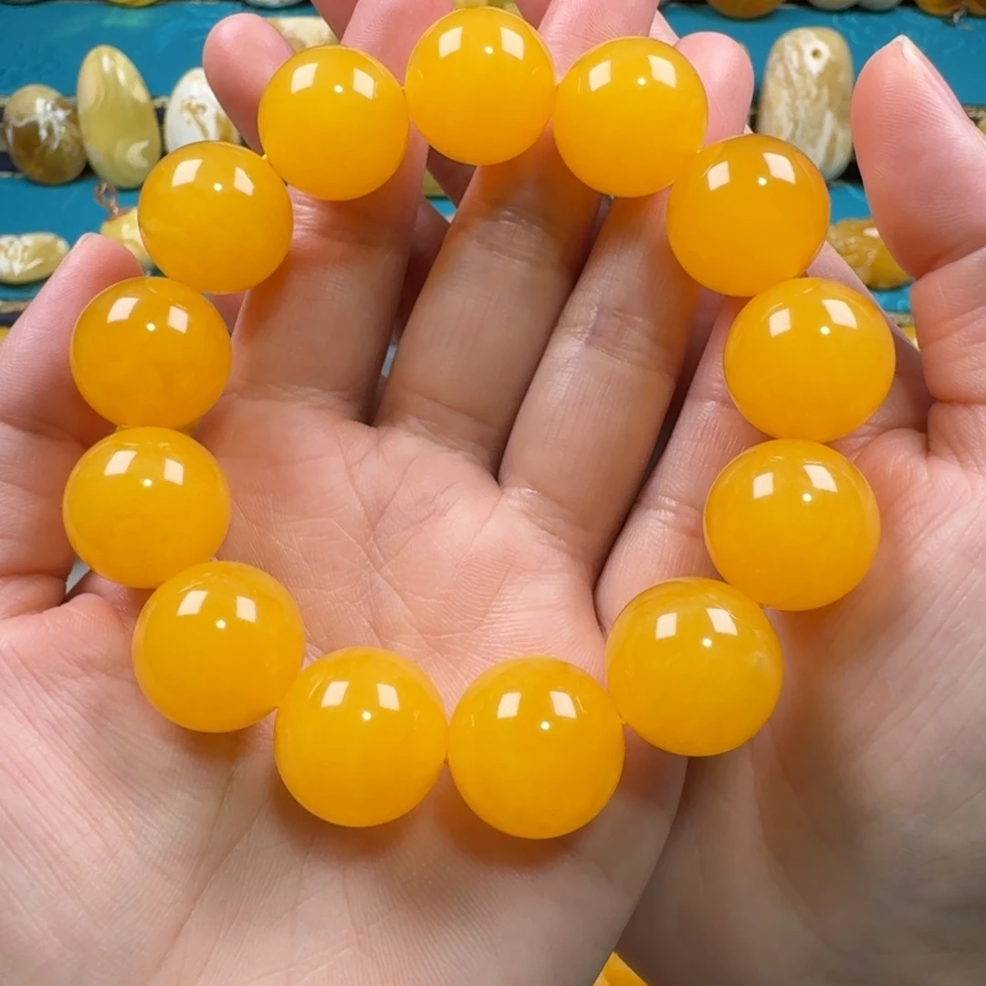 未镶嵌琥珀手链蜜蜡