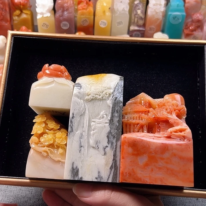 昌化石印石岁**风手工定制手链，不刻