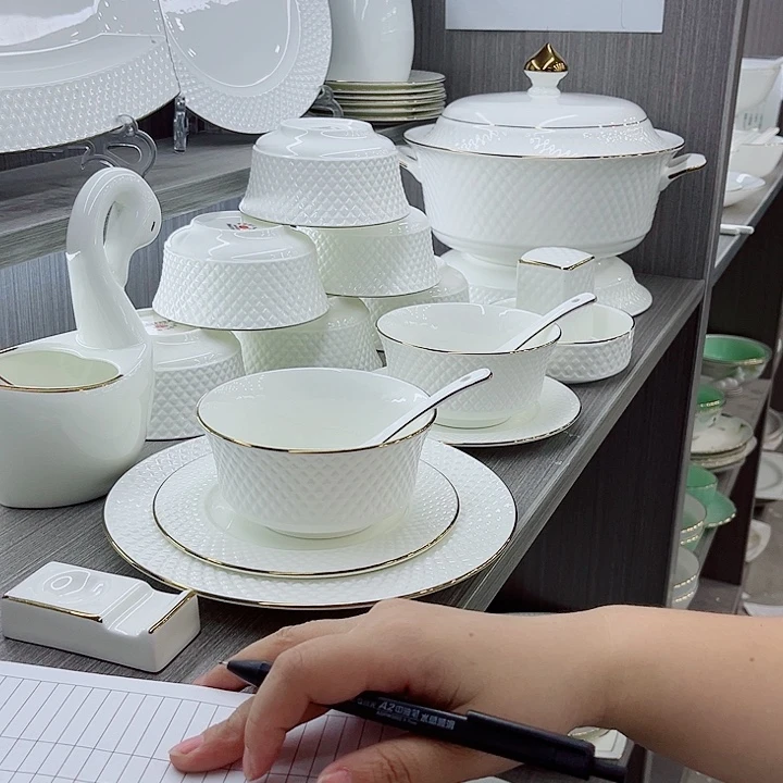 陈***美景德镇高端骨瓷餐具