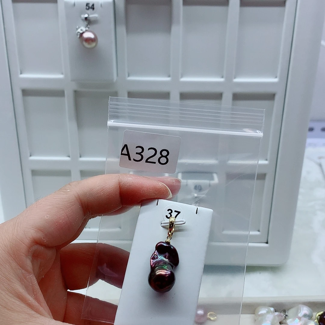 合金吊坠(不含链)淡水珍珠