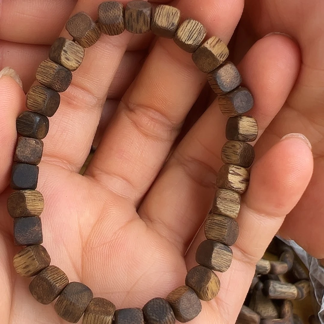 手串沉香棋楠方珠单圈手串3克