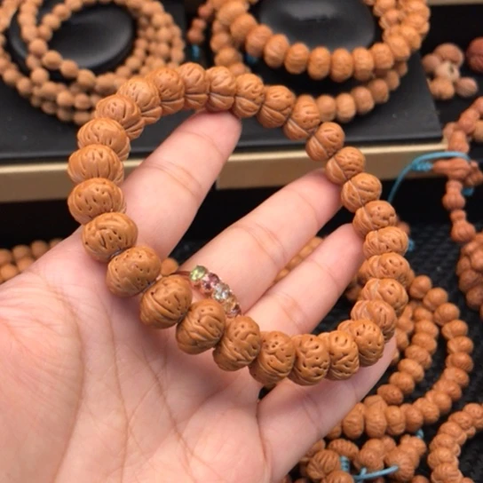 泡***糖桃核吊坠蟠桃单圈