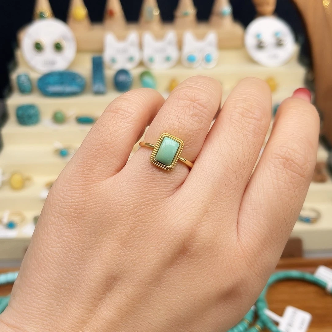 绿松石戒指合金女戒