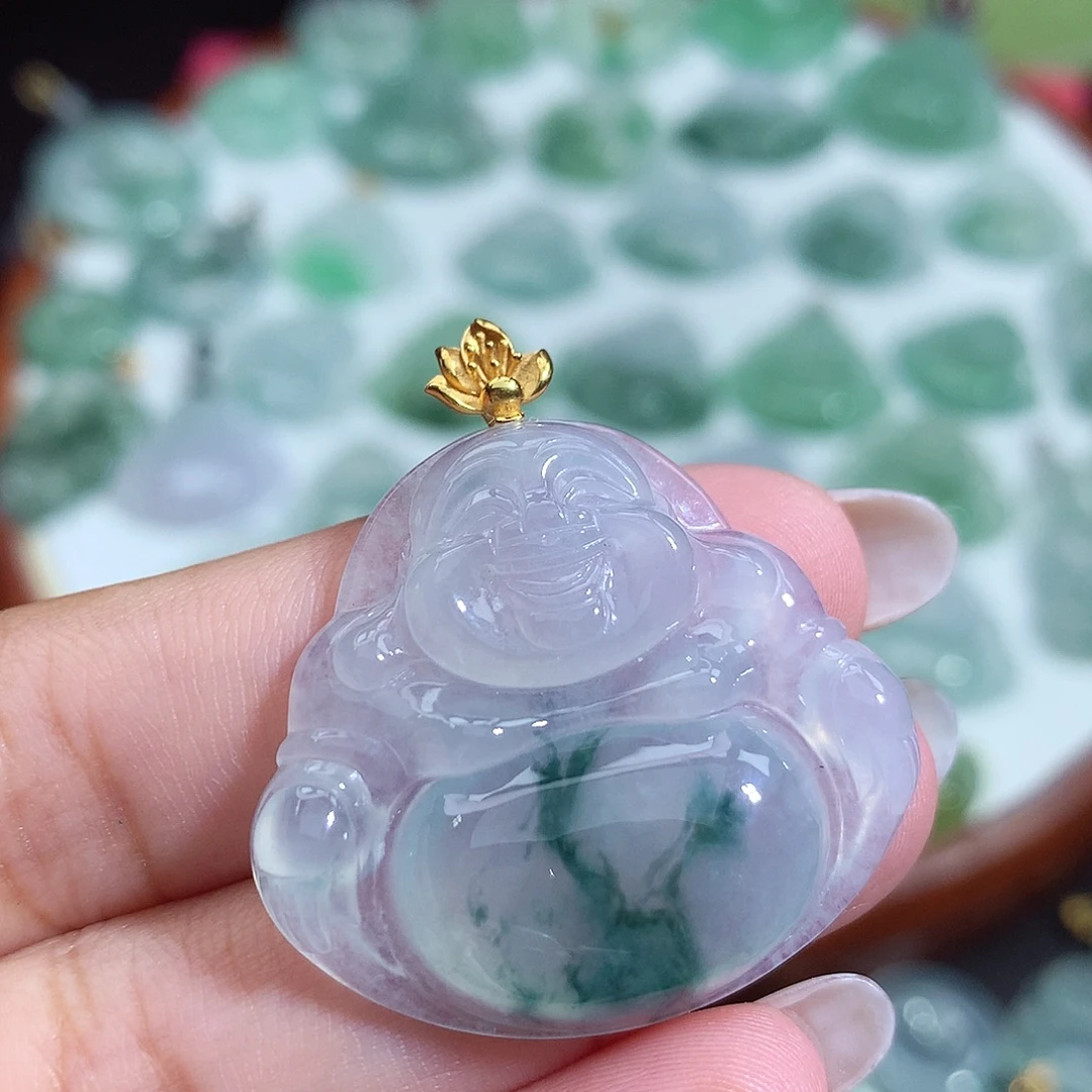 颈饰未镶嵌翡翠佛公