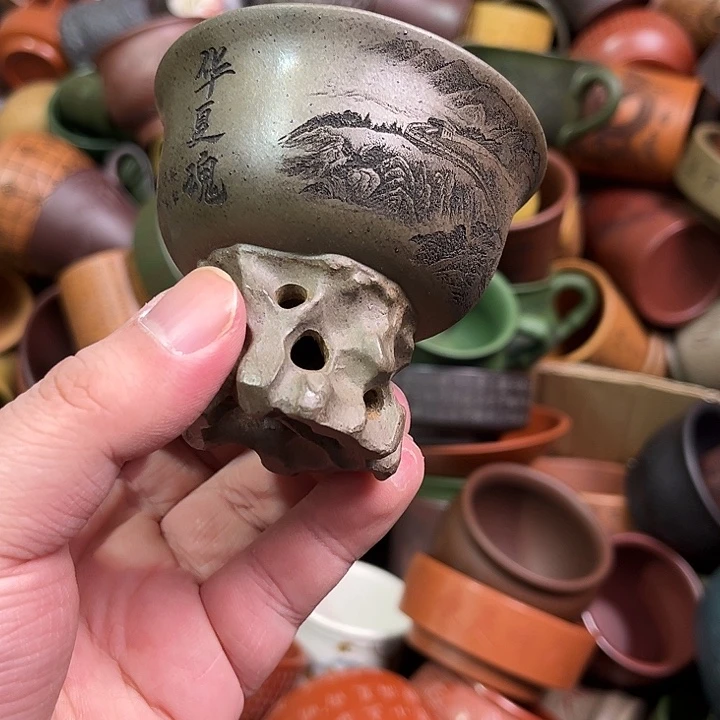 紫砂茶杯全手工紫砂主人杯