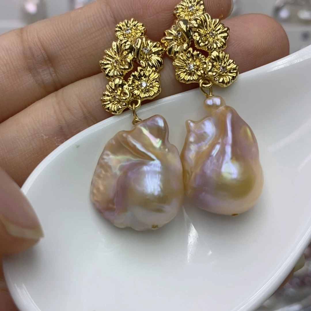 未镶嵌耳饰淡水珍珠