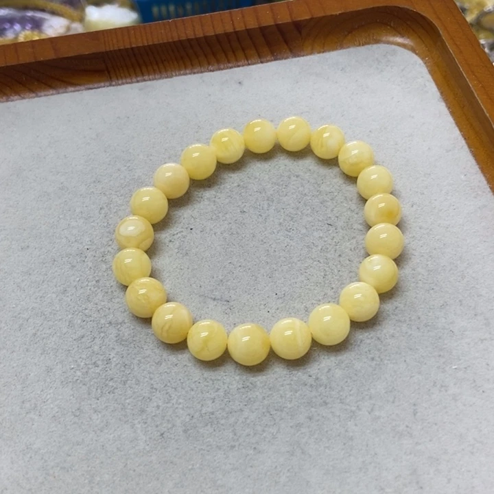 裸石蜜蜡未镶嵌手串