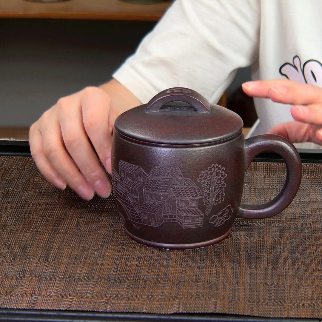 茶杯紫砂高货放漏