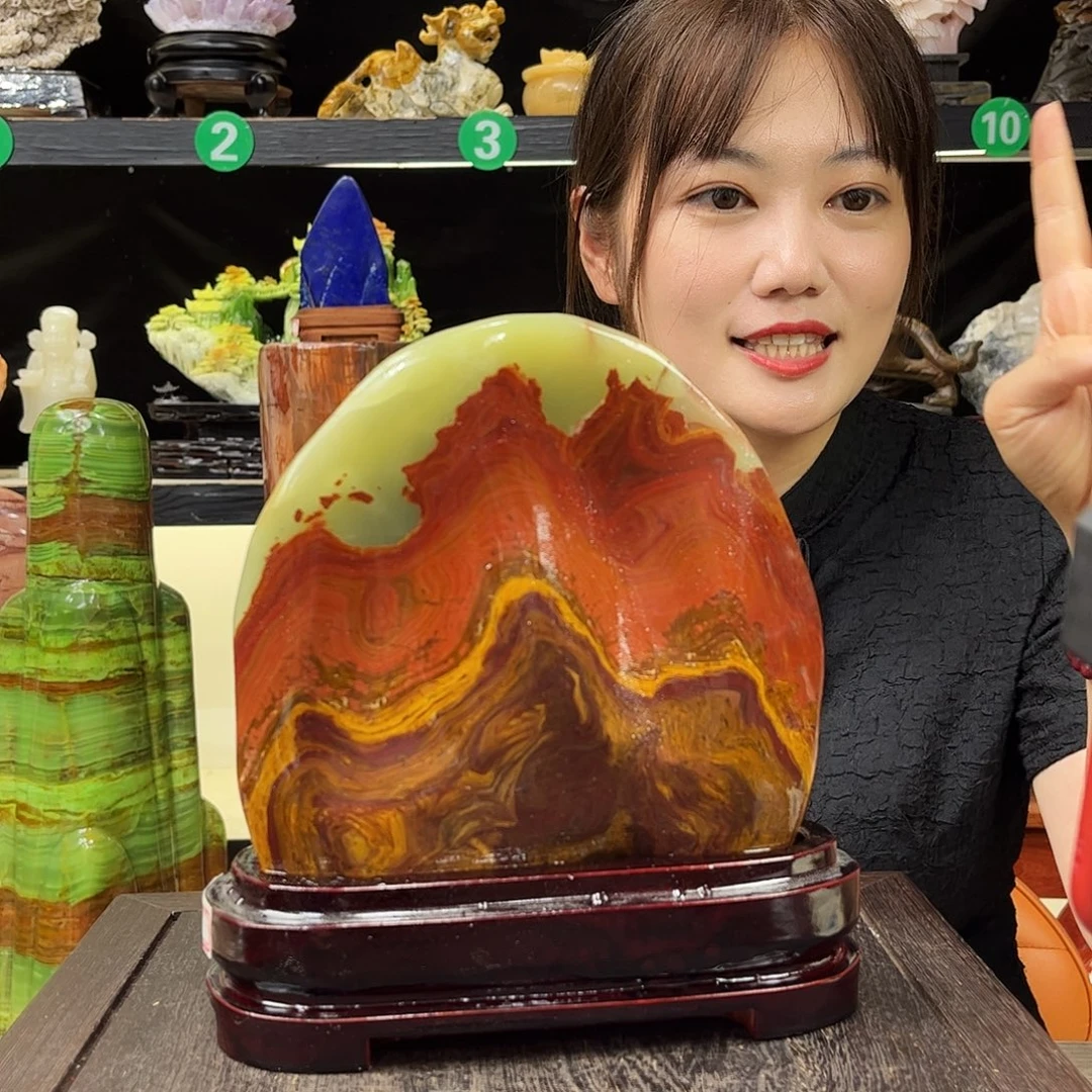 為***3玉玉石家居摆件装饰