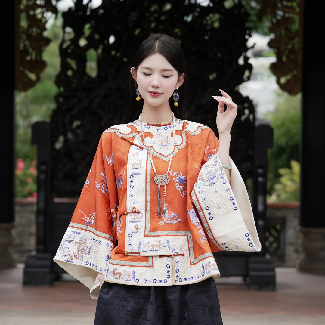 一枕槐安·【鹤鹿同春太太服】新中式复古国风秋冬百搭日常休闲外套
