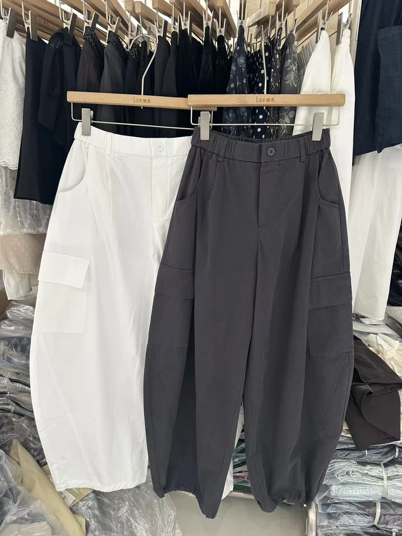 J0003新款高品质休闲弯刀裤