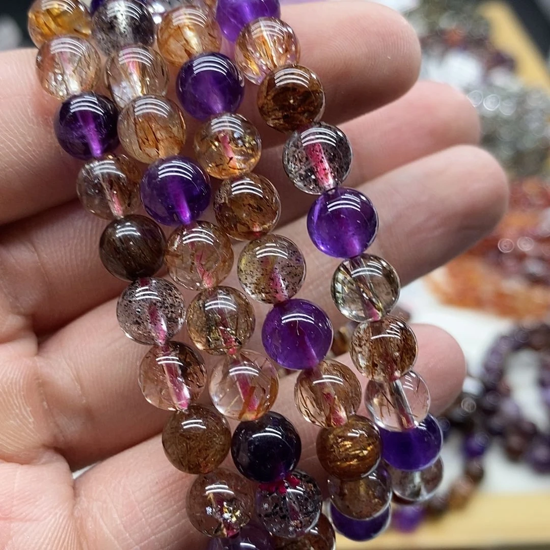 水晶手串未镶嵌多样性发货发一条