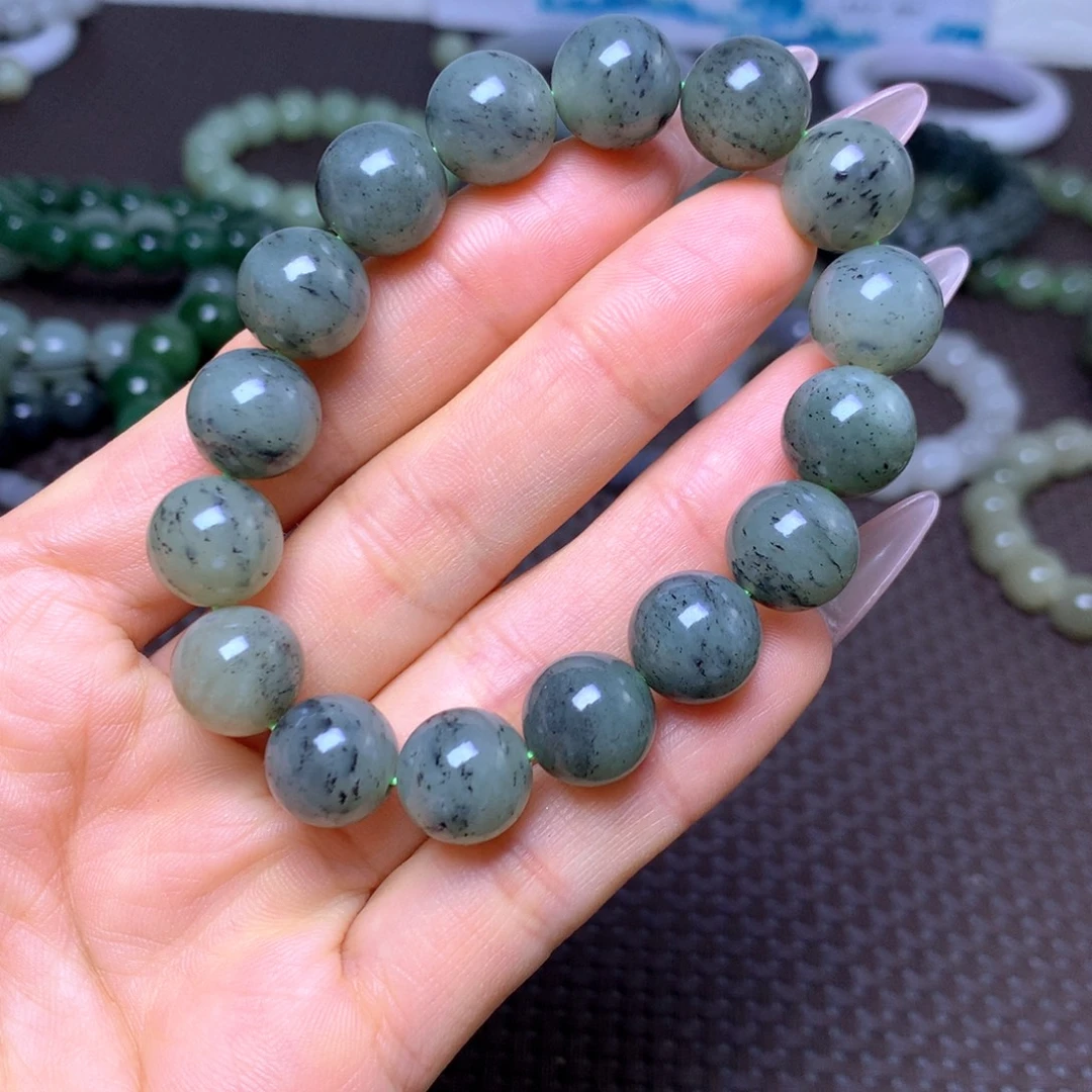 和田玉未镶嵌手串卡12