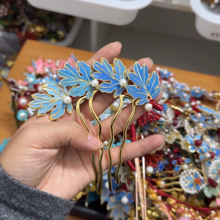 醋酸铁合金鹅毛仿点翠