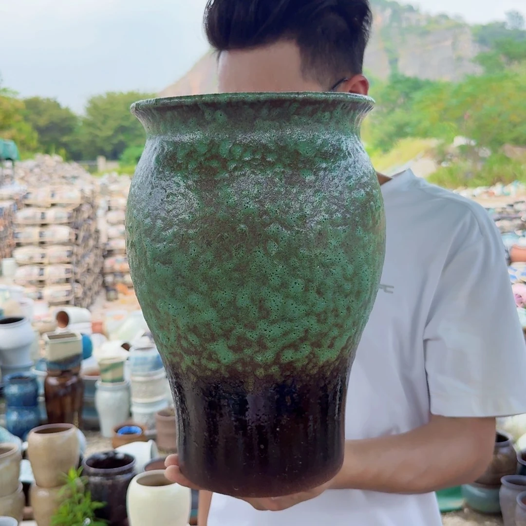 紫砂花盆口20高31.5（一个美人鱼牛油果