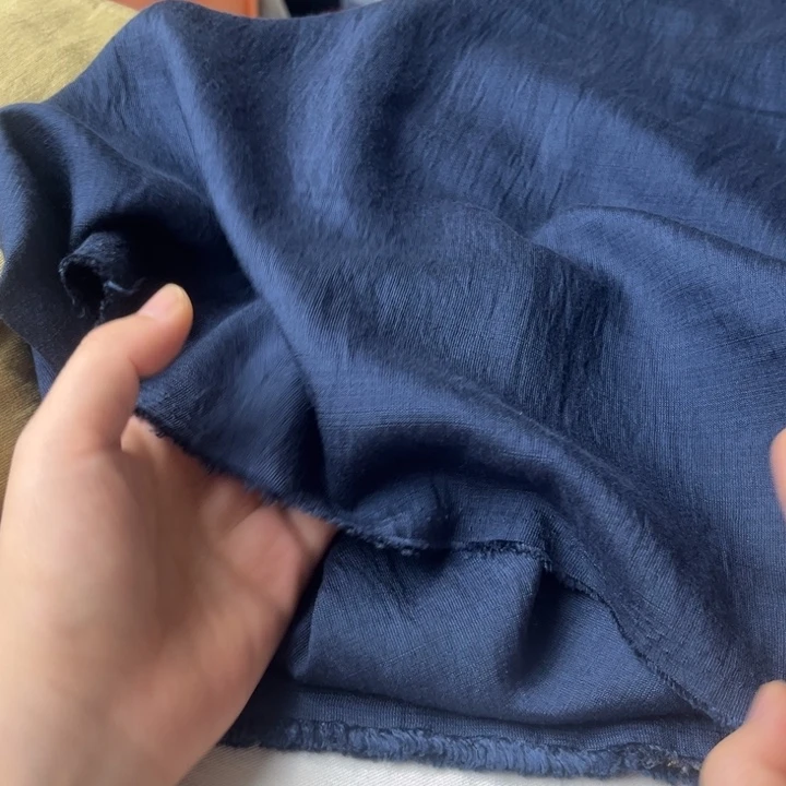 棉混纺藏蓝麻棉2mi