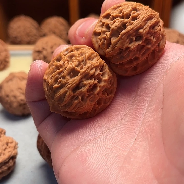 M****把件文玩核桃原树野核龙元