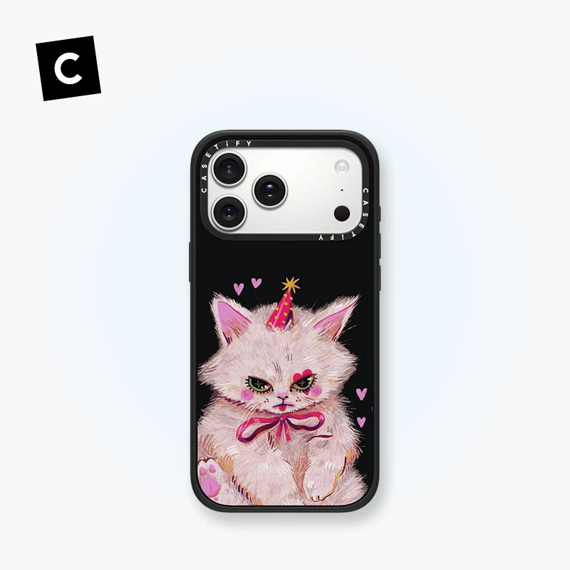 CASETiFY 浓妆艳抹的小猫 手机壳保护套防摔苹果iPhone16/17新
