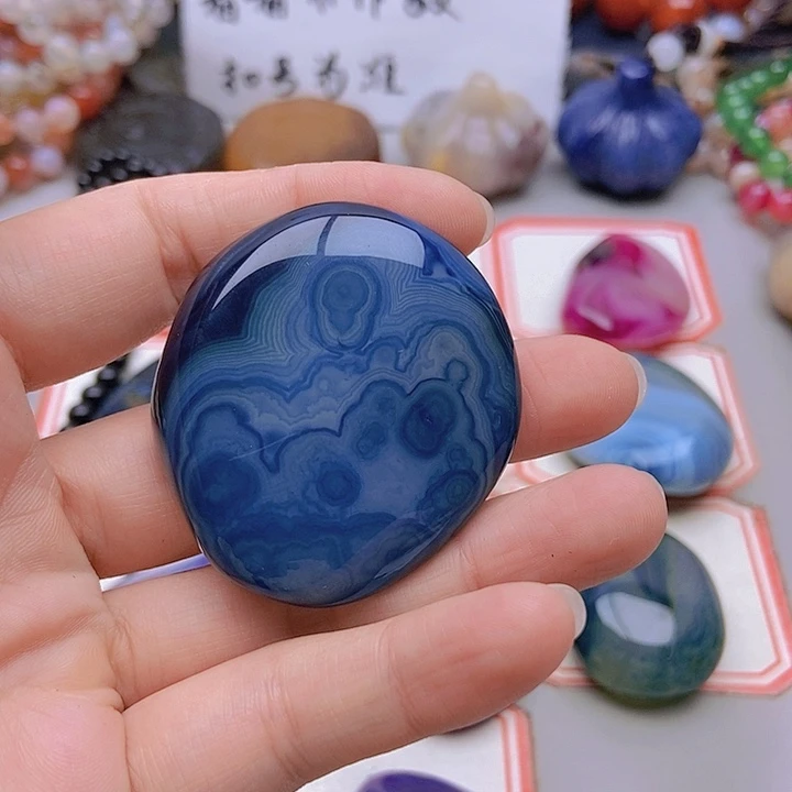 【闪购商品】未镶嵌玛瑙/玉髓珠宝半成品幸****福