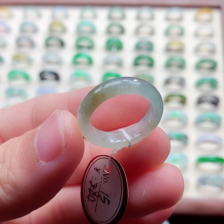 翡翠未镶嵌戒指15号