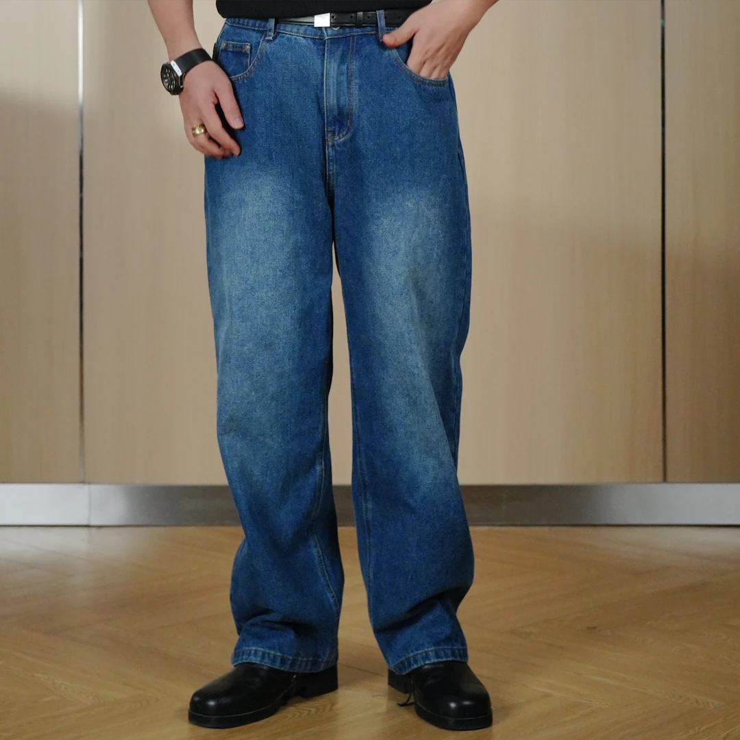 TIAS【618粉丝大促】法斗牛仔裤+衬衣+美式打底TZH0002