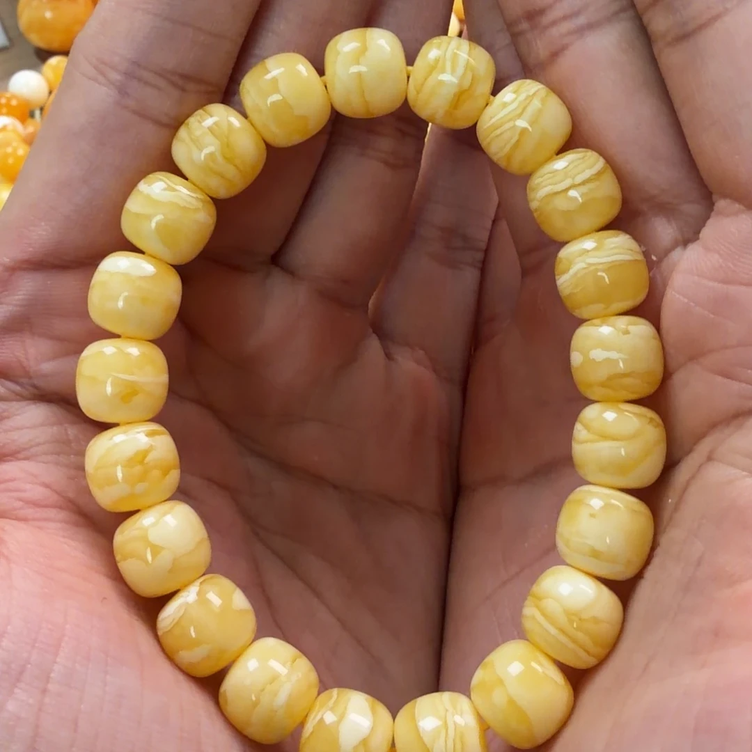 金珀未镶嵌珠宝奇石10mm同料