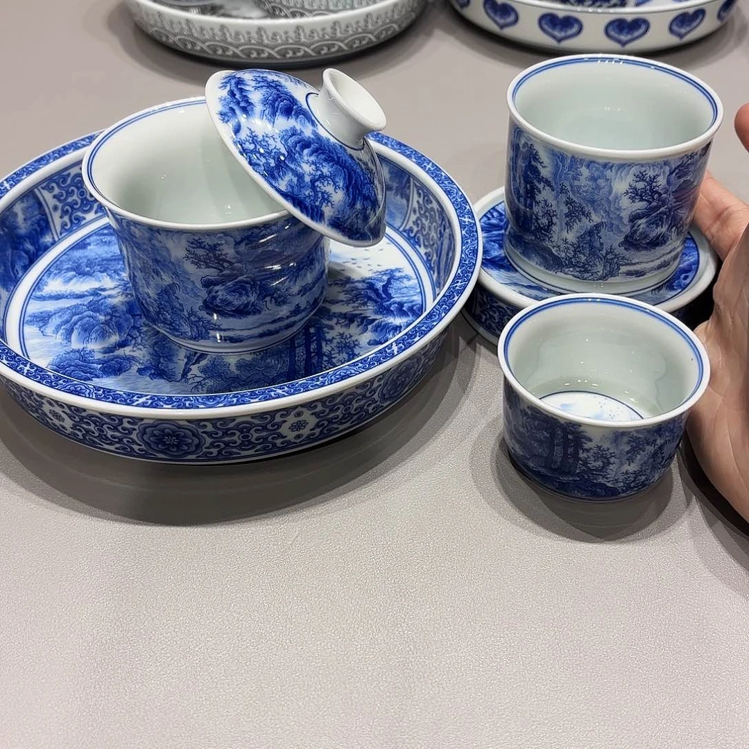 盖碗景德镇高温茶具