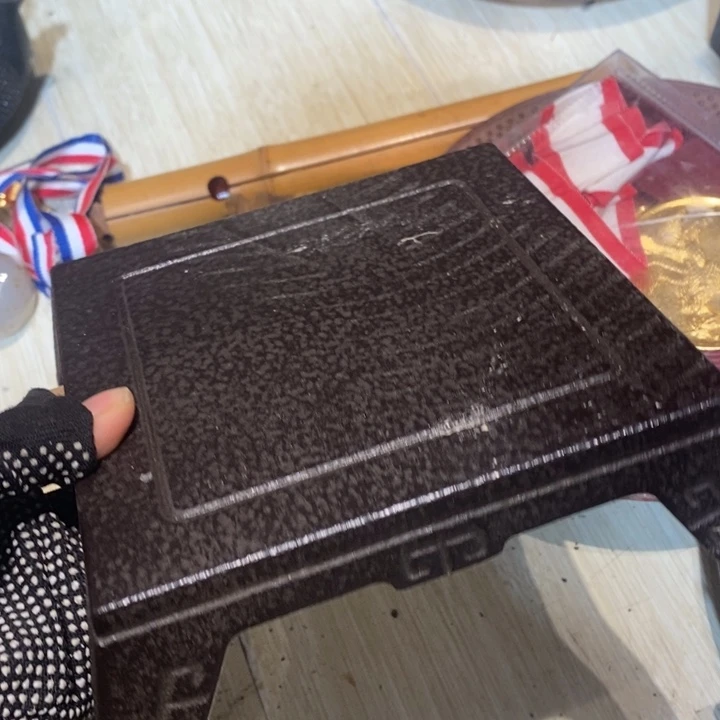 蜜安罐瓷香炉锡茶则