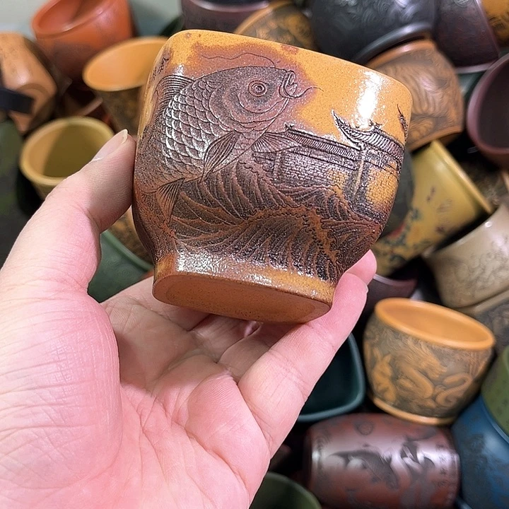 茶杯紫砂全手工紫砂主人杯