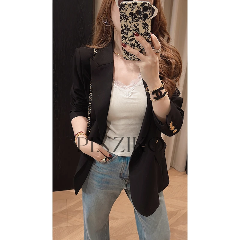 【PINZIKO】心动蕾丝~蕾丝花边细肩带美背女自带胸垫小背心TJF015