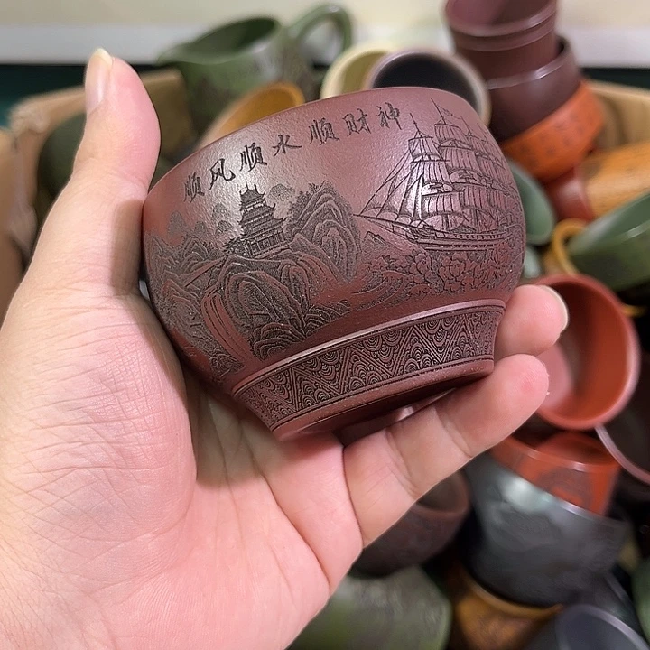 茶杯紫砂全手工紫砂主人杯