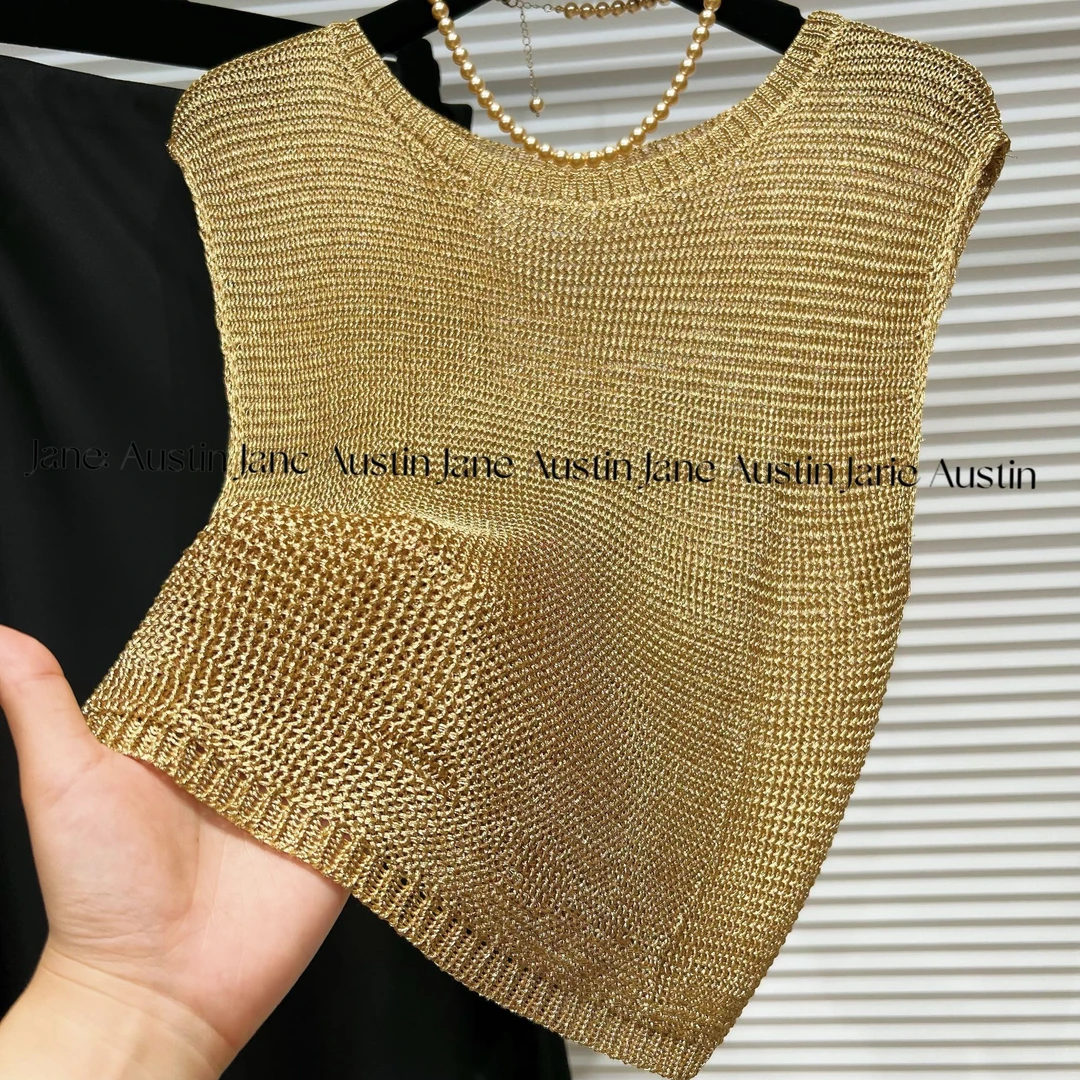 Jane Austin (金缕衣.1)2025轻奢时尚宽松塑身气质上衣