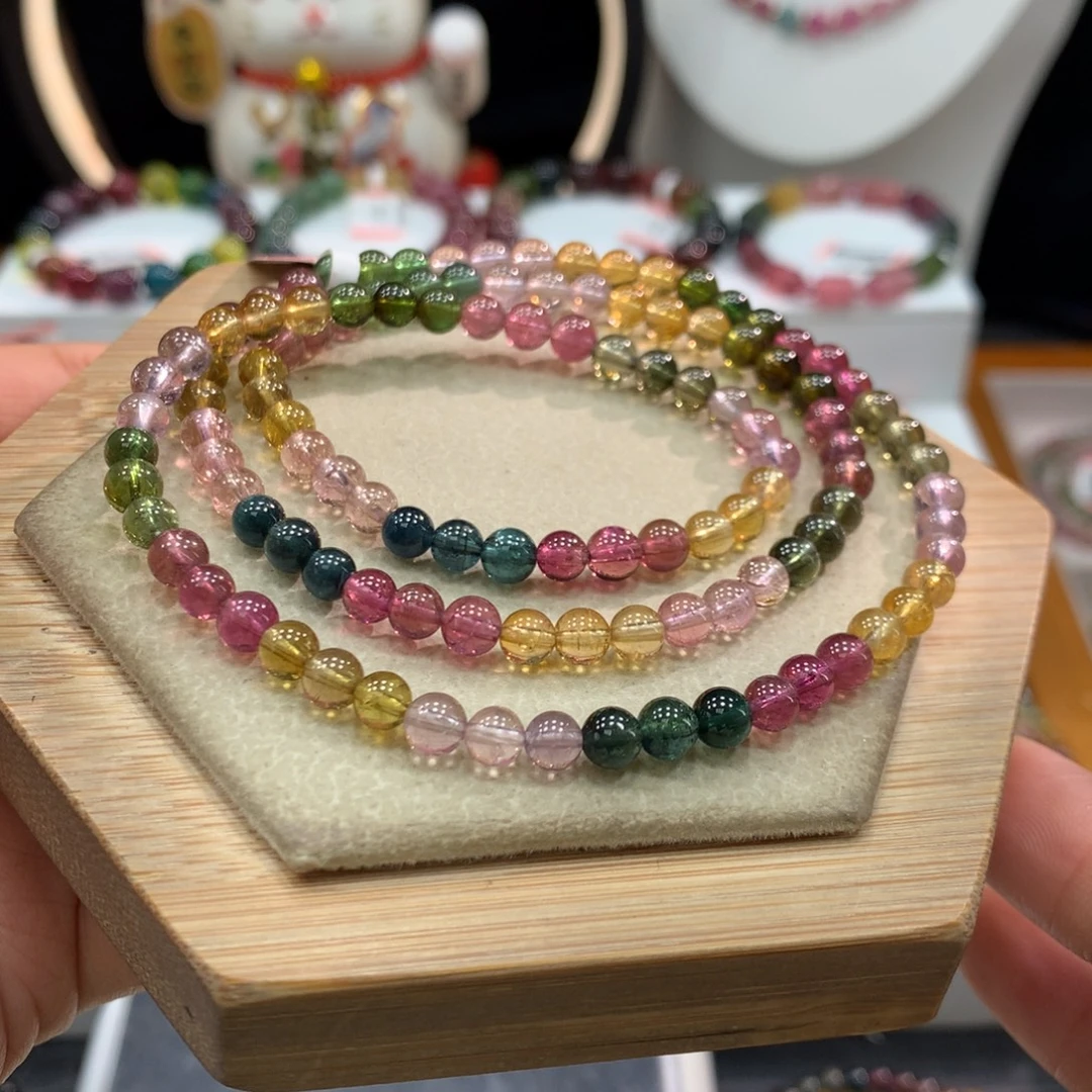 手链碧玺未镶嵌           5mm。
