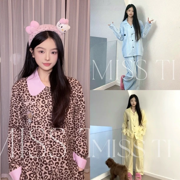 【现货野家天丝棉】小众设计轻奢潮牌睡衣家居服套装
