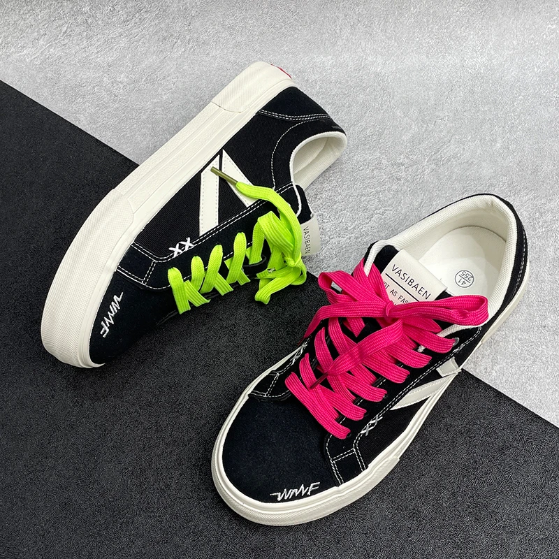 夏季爆款经典运动滑板鞋男日系街头百搭男帆布鞋子男休闲鞋ins潮