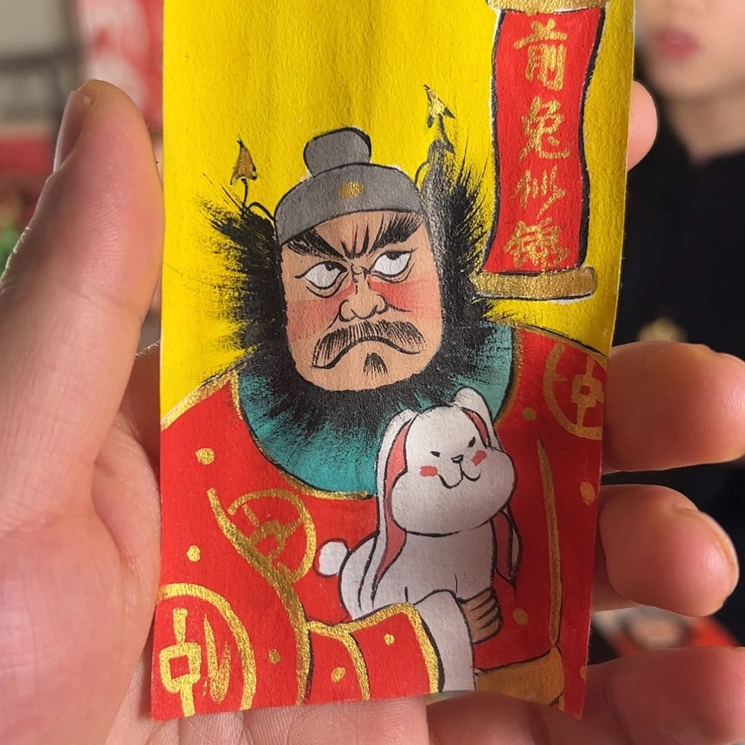 果***果纯手绘钟馗文创画