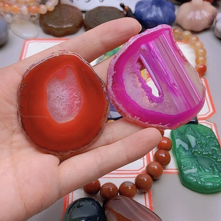 【闪购商品】未镶嵌玛瑙/玉髓珠宝半成品a*真