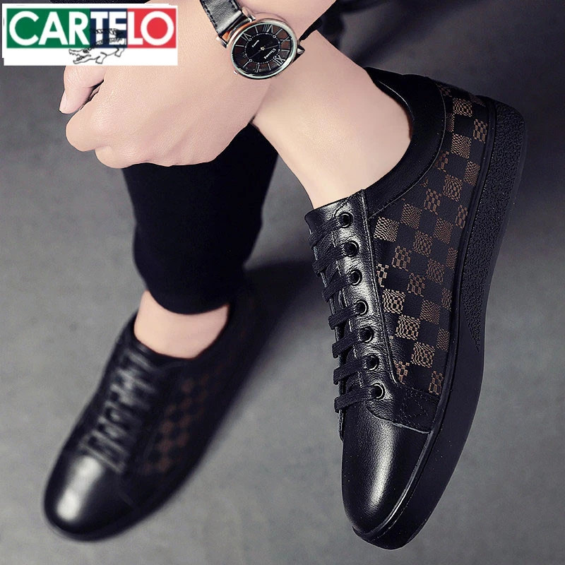 卡帝乐鳄鱼豆豆板鞋男鞋秋春季款新款轻奢百搭高端子男士男款透气