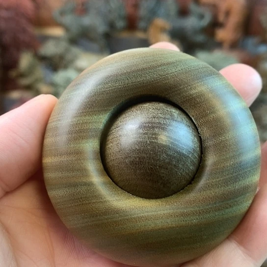 木质类绿檀木转运珠好的