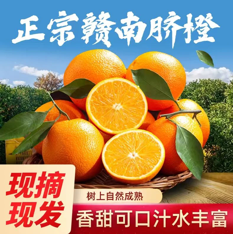 正宗江西赣州赣南脐橙新鲜薄皮橙子整箱水果批发精品大果