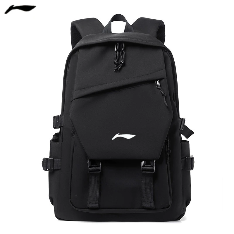 李L.N宁学生双肩包潮流背包简约初高中生时尚大容量书包轻便简约