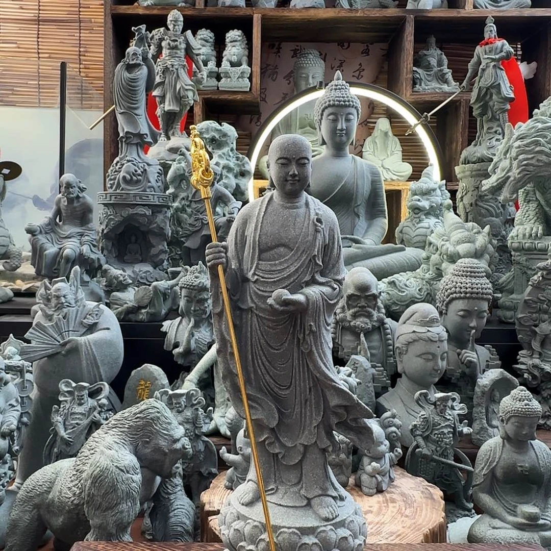 石材青砂石地藏王菩萨一尊九华山